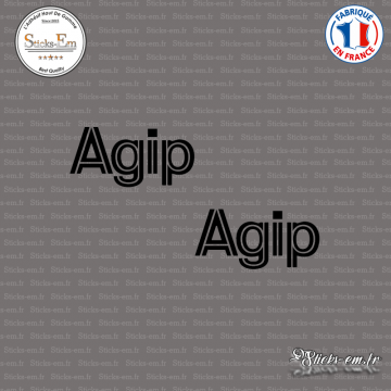 2 Stickers AGIP