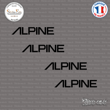 4 Stickers Alpine