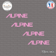 4 Stickers Alpine Sticks-em.fr Couleurs au choix