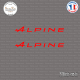 2 Stickers Alpine A Sticks-em.fr Couleurs au choix