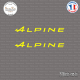 2 Stickers Alpine A Sticks-em.fr Couleurs au choix