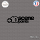 Sticker JDM + 10 Scene Points Sticks-em.fr Couleurs au choix