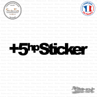 Sticker JDM +5hp Sticker Sticks-em.fr Couleurs au choix
