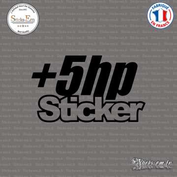 Sticker JDM +5hp-Sticker sheared