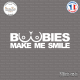 Sticker JDM boobies make me smile Sticks-em.fr Couleurs au choix