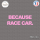 Sticker JDM because race car Sticks-em.fr Couleurs au choix