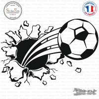 Sticker Football fissure Sticks-em.fr Couleurs au choix