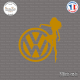 Sticker JDM Volkswagen Chick Sticks-em.fr Couleurs au choix