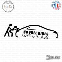Sticker JDM No Free Rides Sticks-em.fr Couleurs au choix