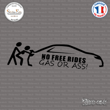Sticker JDM No Free Rides