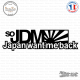 Sticker JDM Japan Want Me Back Sticks-em.fr Couleurs au choix