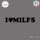 Sticker JDM I Love Milfs Sticks-em.fr Couleurs au choix