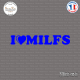 Sticker JDM I Love Milfs Sticks-em.fr Couleurs au choix
