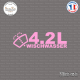 Sticker JDM 4,2l Wischwasser Sticks-em.fr Couleurs au choix