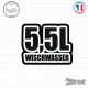 Sticker JDM 5,5l Wischwasser Sticks-em.fr Couleurs au choix