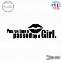 Sticker JDM You've been passed by a girl Sticks-em.fr Couleurs au choix