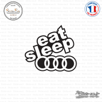 Sticker JDM Eat Sleep Audi Sticks-em.fr Couleurs au choix