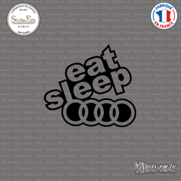 Sticker JDM Eat Sleep Audi