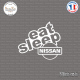 Sticker JDM Eat Sleep Nissan Sticks-em.fr Couleurs au choix