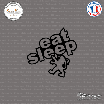 Sticker JDM Eat Sleep Peugeot