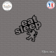Sticker JDM Eat Sleep Peugeot Sticks-em.fr Couleurs au choix