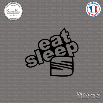 Sticker JDM Eat Sleep Seat