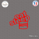 Sticker JDM Eat Sleep Seat Sticks-em.fr Couleurs au choix