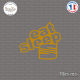 Sticker JDM Eat Sleep Seat Sticks-em.fr Couleurs au choix