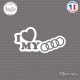Sticker JDM I Love My Audi Sticks-em.fr Couleurs au choix