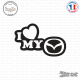 Sticker JDM I Love My Mazda Sticks-em.fr Couleurs au choix