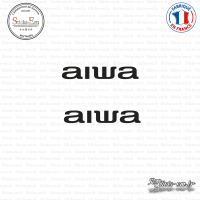 2 Stickers Aiwa Sticks-em.fr Couleurs au choix