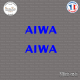2 Stickers Aiwa Logo Sticks-em.fr Couleurs au choix