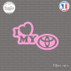 Sticker JDM I Love My Toyota Sticks-em.fr Couleurs au choix