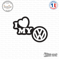 Sticker JDM I Love My Volkswagen Sticks-em.fr Couleurs au choix