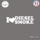 Sticker JDM I love Diesel smoke Sticks-em.fr Couleurs au choix