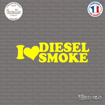 Sticker JDM I love Diesel smoke Decal Aufkleber Pegatinas D-208