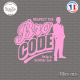 Sticker JDM Bro Code Sticks-em.fr Couleurs au choix