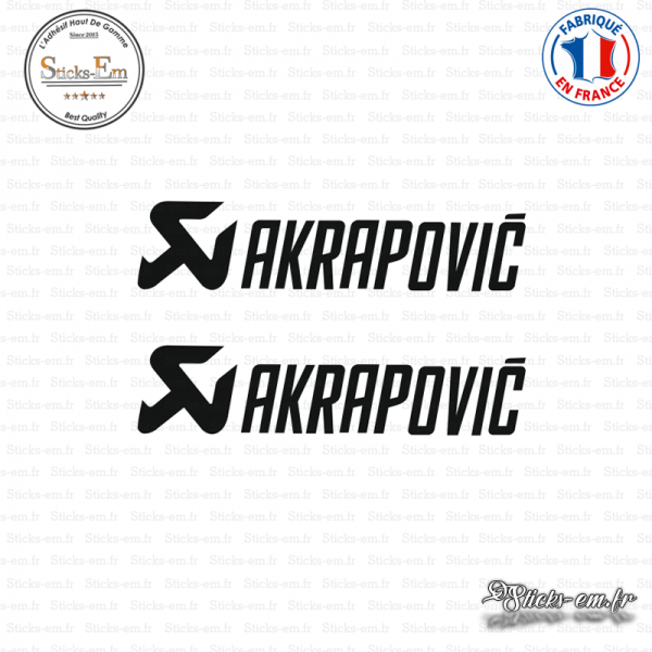 2 Stickers Akrapovic - Sticks-em