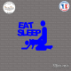 Sticker JDM Eat Sleep Sticks-em.fr Couleurs au choix