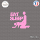 Sticker JDM Eat Sleep Sticks-em.fr Couleurs au choix