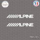 2 Stickers Alpine Sticks-em.fr Couleurs au choix