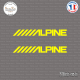 2 Stickers Alpine Sticks-em.fr Couleurs au choix