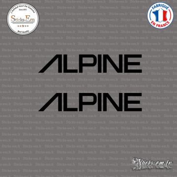 2 Stickers Alpine Logo
