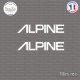 2 Stickers Alpine Logo Sticks-em.fr Couleurs au choix
