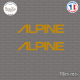 2 Stickers Alpine Logo Sticks-em.fr Couleurs au choix