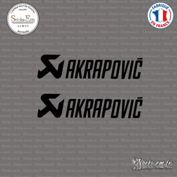 2 Stickers Akrapovic