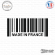 Sticker Code Barre Made in France Sticks-em.fr Couleurs au choix
