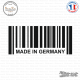 Sticker Code Barre Made in Germany Sticks-em.fr Couleurs au choix