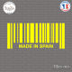 Sticker Code Barre Made in Spain Sticks-em.fr Couleurs au choix
