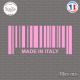 Sticker Code Barre Made in Italy Sticks-em.fr Couleurs au choix